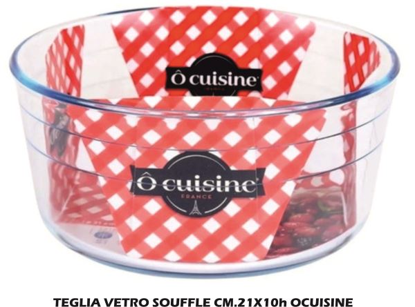 Teglia Vetro Souffle Cm.21X10H Ocuisine-3426470010177