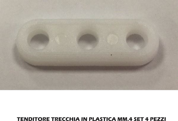 Tenditore Treccia In Plastica Mm.4 Set 4 Pz.-8056095632840