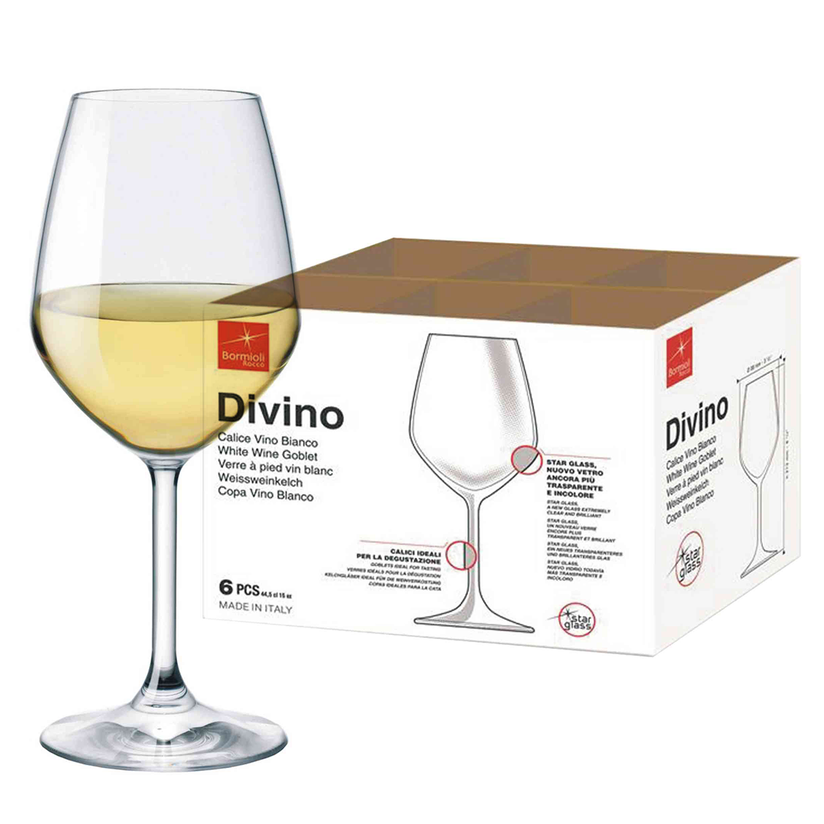 Excelsa Calice Vino Bianco 1 pz - Eleganza e Raffinatezza per la Tua  Degustazione
